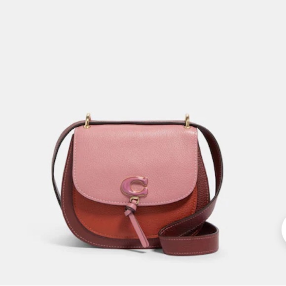 Coach Remi Saddle Bag In Colorblock 1330 - Picture 1 of 17